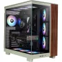 View 380 XL WS ARGB, caja torre verde claro/madera, cristal templado x 2, estructura de madera
