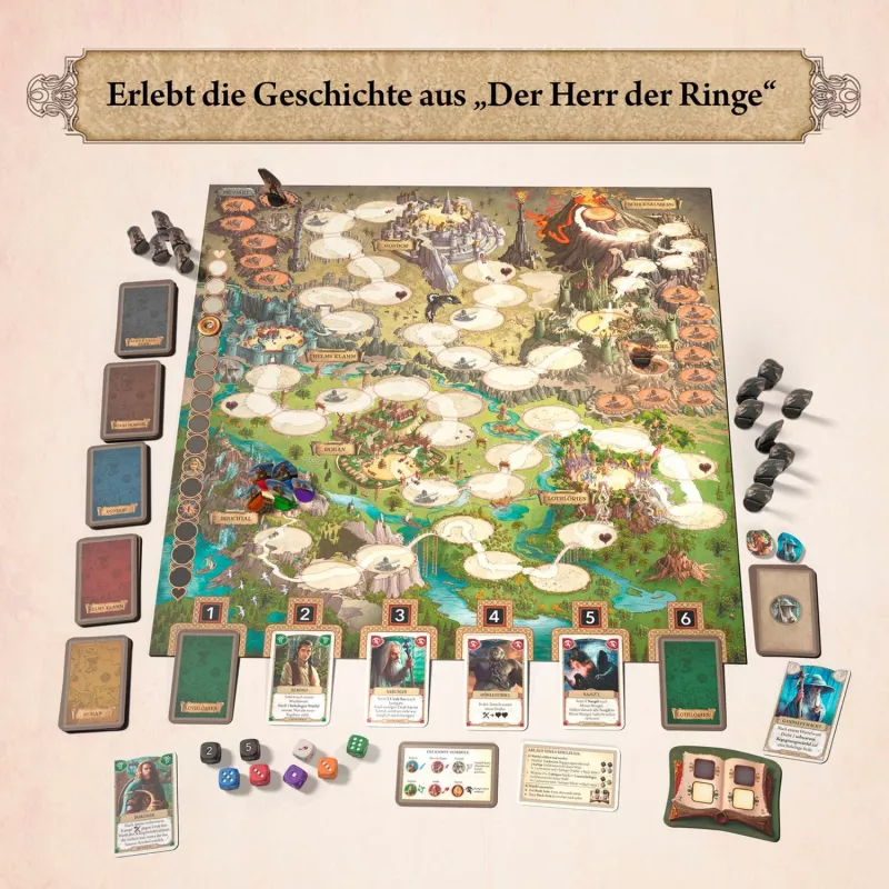 Kosmos El Señor de los Anillos - Gemeinsam zum Schicksalsberg, juego de mesa