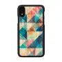 Funda para smartphone iKins para iPhone XR — funda protectora Mosaic negra