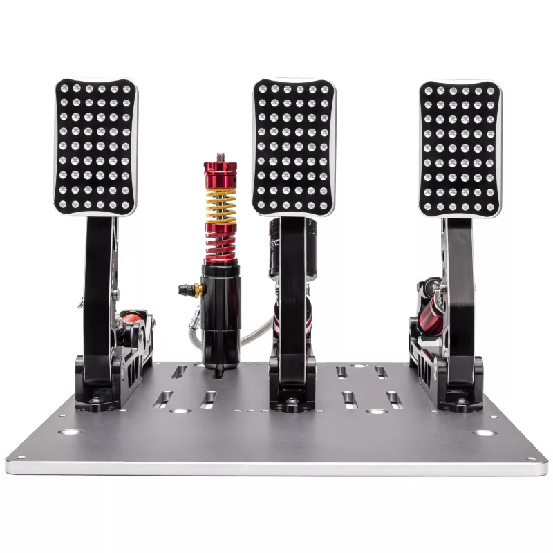 Set de 3 pedales Simagic P2000 Hydraulic, 100KG Loadcell - Crimson Edition