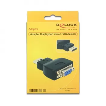 DeLOCK 65567 Cable, DisplayPort a VGA, negro