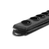 Protector contra sobretensiones Qoltec 50171 Negro 7 tomas AC 230V 1,5m