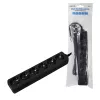 Regleta de enchufes LogiLink LPS238B 1,5 m 6 tomas AC interiores negra