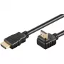 Goobay 61296 - Cable HDMI High Speed con conector en ángulo Ethernet 4Ka60Hz 2.0 - Cable - Digital/Display/Video