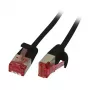 Cable de red RJ45 CAT6 250 MHz 0,15 m negro U/FTP Slimline redondo d 3,6 mm – Cable – Red (S217270)