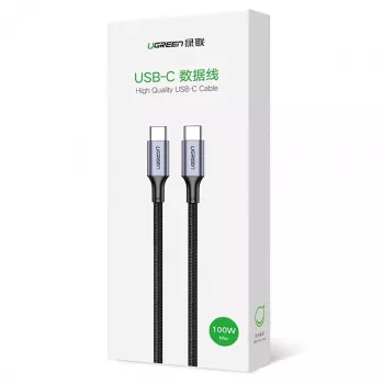 Cable USB-C a USB-C UGREEN 90120B — 3 m, 5 A, PD, 20 V, 480 Mbit/s, negro