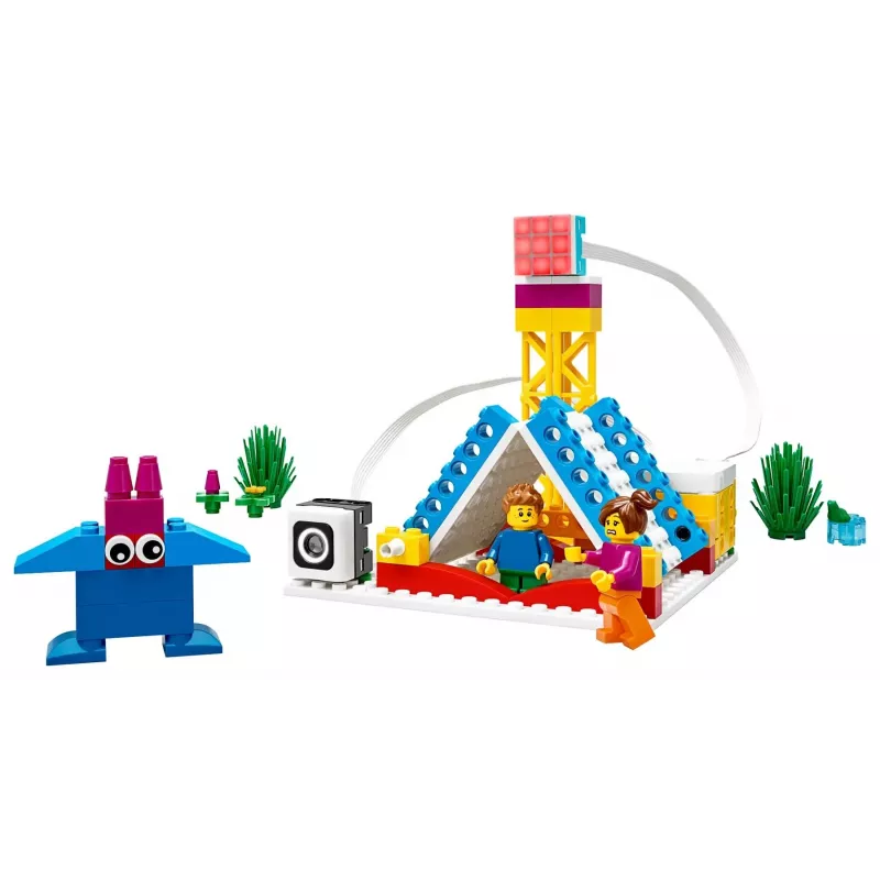 LEGO Education SPIKE Essential Set A+ 45345 – set de construcción de robótica educativa y programación, 449 elementos, a partir de 6 años