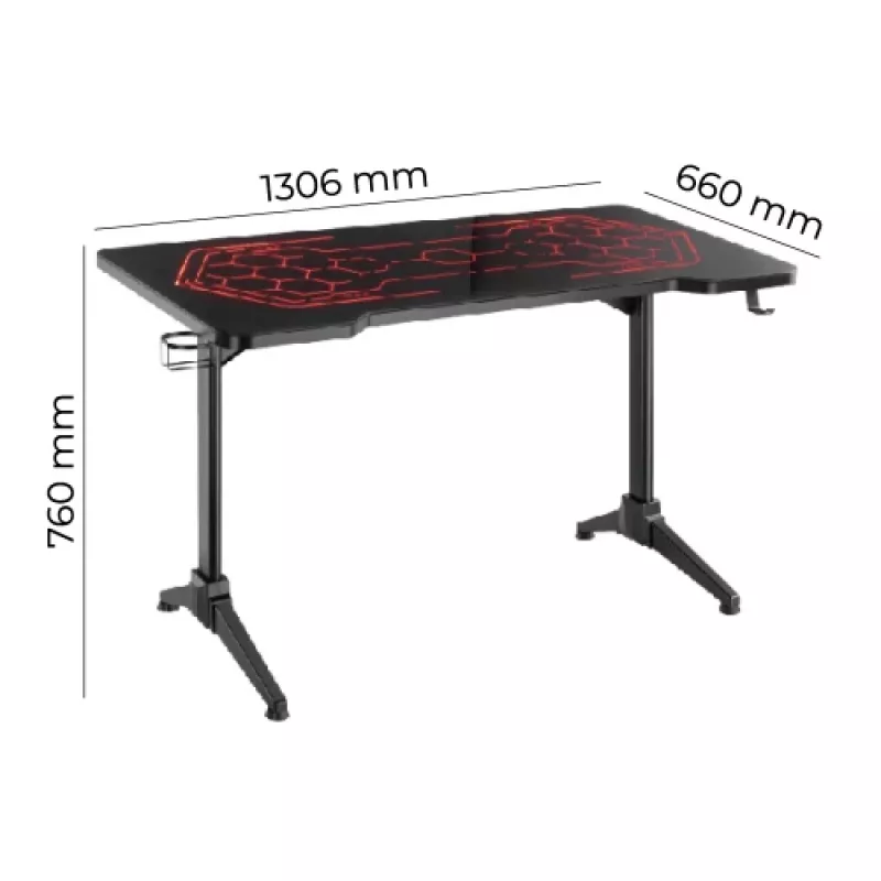 Up Up CyberArena RGB Gaming Desk (SPEC)