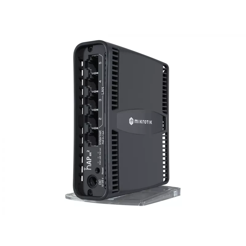 Router Mikrotik hAP ax2 Gigabit Ethernet doble banda (2,4 GHz / 5 GHz) negro