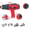 Set de pistola de aire caliente ks tools 960.1190 con 4 boquillas – aparato eléctrico de aire caliente para calentar, secar y termorretráctil