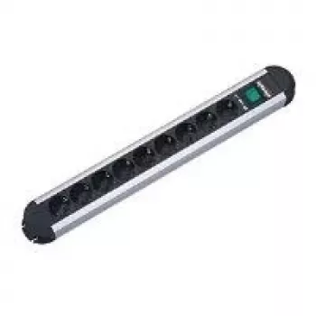 Regleta de alimentación Bachmann PRIMO 1,75 m 6 tomas de corriente negro plata