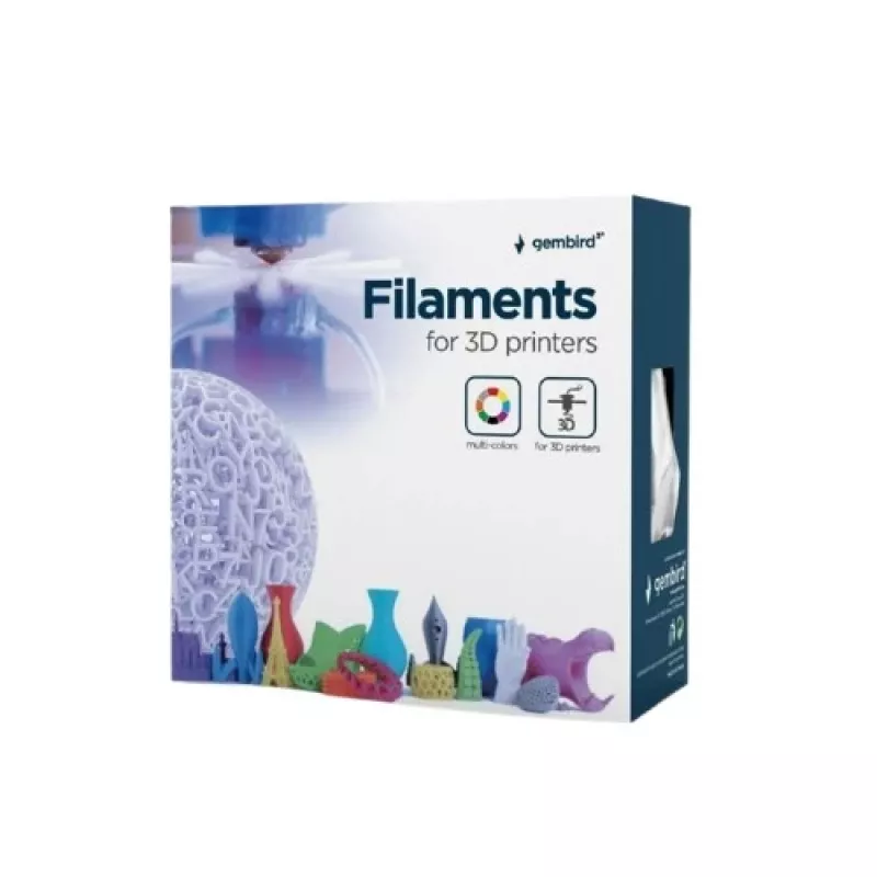 Filamento para impresión 3D Gembird PLA 1,75 mm Amarillo 1 kg