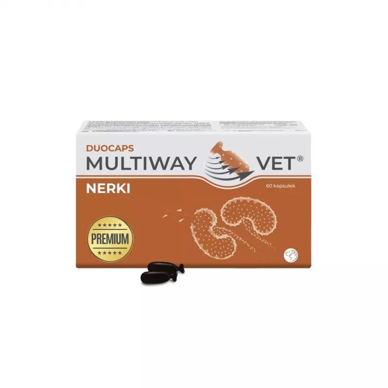 JM Sante Multiway Vet Duocaps Kidneys cápsulas twist-off para perros y gatos, 60 uds.
