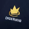 Sudadera con capucha y cremallera Caseking azul marino talla S