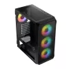 Carcasa LOGIC CONCEPT Portos ARGB ATX Mid-Tower, negra