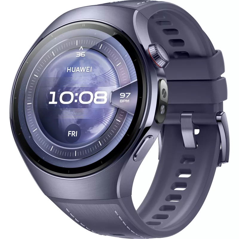 Watch 5 46mm (Rates-L39L), Smartwatch Gris/Violeta, Correa de material compuesto en gris-violeta, Carcasa de titanio