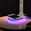 Lámpara de mesa Hawk HW-LAMP03 blanca RGB — lámpara de escritorio LED ajustable con iluminación RGB