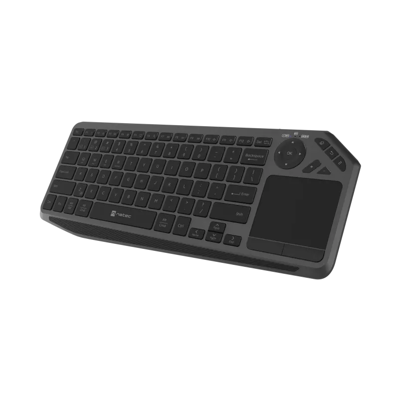 Natec Turbot 2 | Teclado | Inalámbrico | US | Bluetooth | Negro/Gris