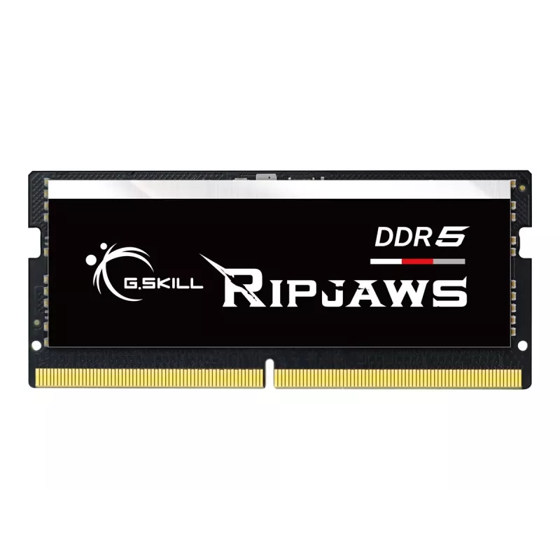 SO-DIMM 32 GB DDR5-5600, memoria RAM negra, F5-5600S4645A32GX1-RS, Ripjaws, INTEL XMP