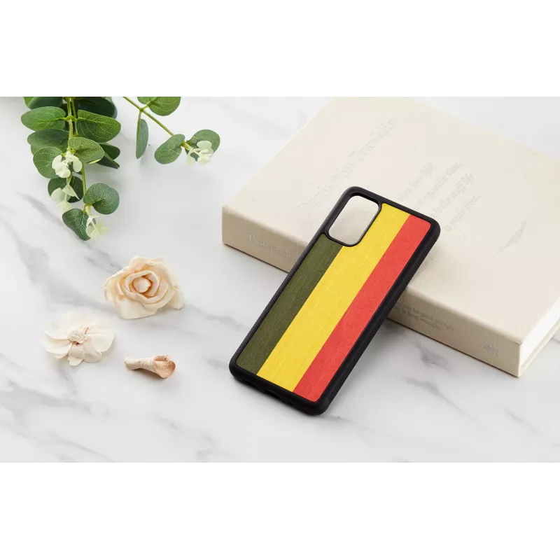 Funda protectora Man and Wood Galaxy S20+ reggae negra