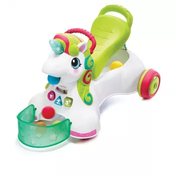 Vehículo montable, Pusher 3en1 - Unicornio