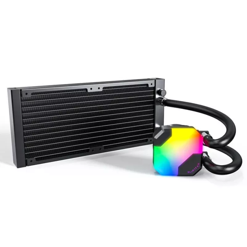 Refrigeración líquida todo en uno para CPU Montech Hyper Flow ARGB 240 mm, negro
