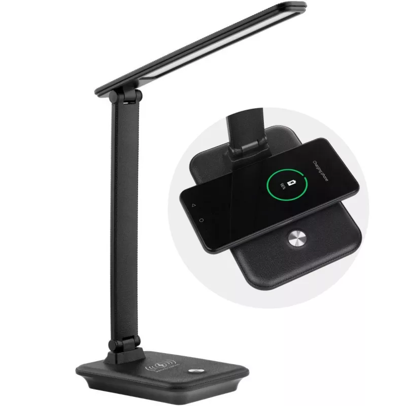 Lámpara de escritorio LED 9W cargador Qi Maclean MCE616B