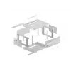 Armario rack LANBERG WF01-6404-23S 19 pulgadas 4U gris con puertas perforadas
