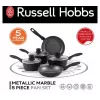 Set de 5 sartenes Russell Hobbs Metallic Marble RH02814EU7 – recubrimiento antiadherente, varios tamaños