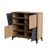Estantería Cama 4D OVO 90x38xH90 roble/hormigón