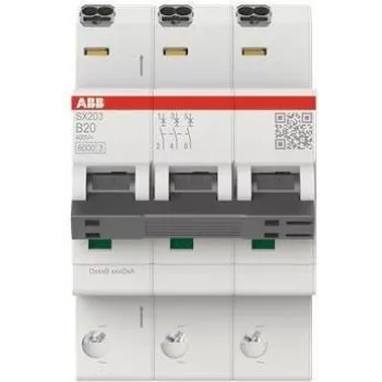 ABB Interruptor automático SX203-B20 Flexline curva B 6kA 20A 3P (2CDS253003R0205)