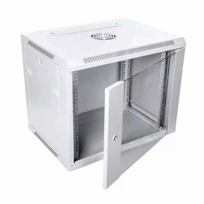 Carcasa rack Digitus DN-W19 09U/450 9U rack de montaje en pared gris claro