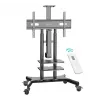 Soporte móvil motorizado para TV ONKRON TS1881E-B para televisores de 50–86 pulgadas, negro, elevación eléctrica, soporte VESA