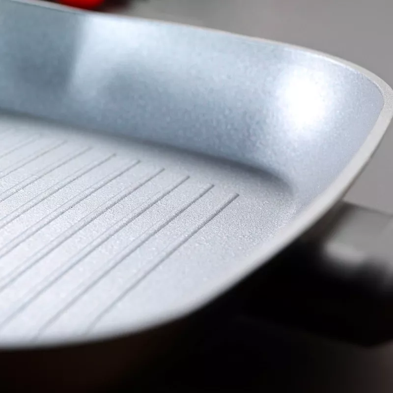 Plancha Russell Hobbs RH01861EU7 28 cm Crystaltech – superficie antiadherente, plancha plana para parrilla