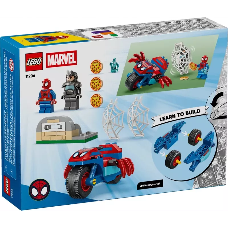 LEGO MARVEL 11206 Spidey en su moto contra Rhino