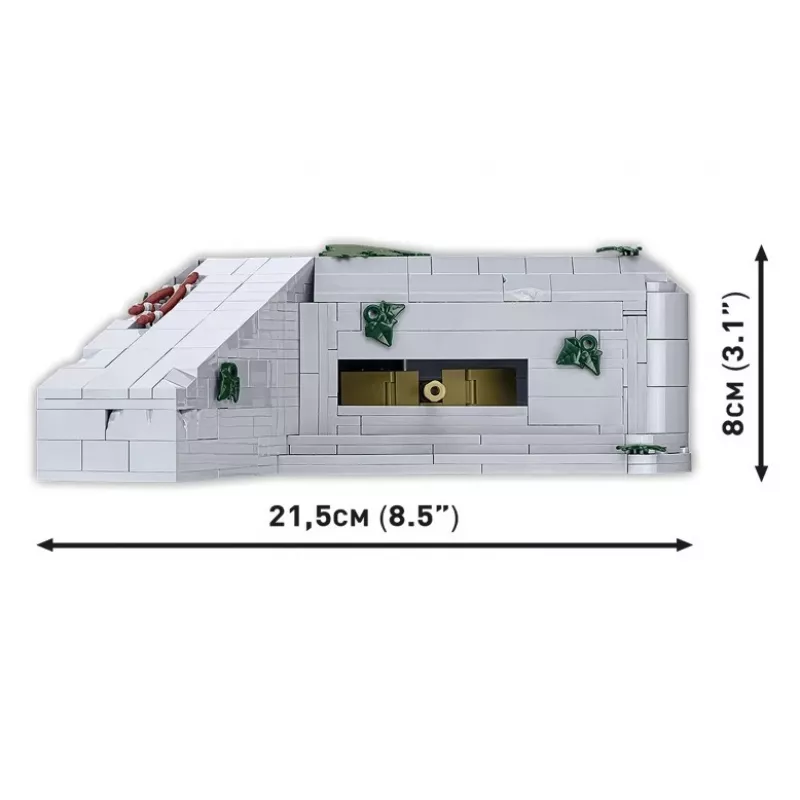 Set de construcción Cobi Deutscher Bunker Regelbau 667/642 Modelo COBI-3136 – set de bloques detallado