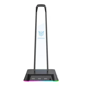 Soporte para auriculares Onikuma ST-2 — altura ajustable, diseño robusto negro