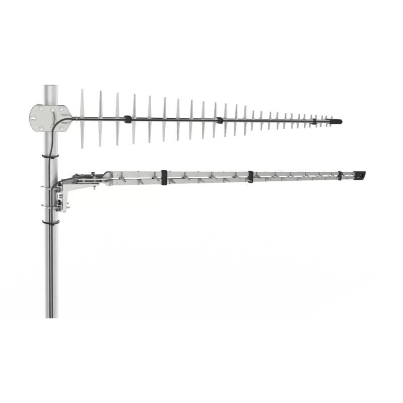 Antena Poynting LTE/GSM para mástil A-LPDA-0092 Plata SMA (M) LoRa Helium 11dbi Yagi/Mástil SMA -Male 7m Cable