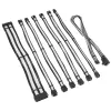 Set de extensión de cables Kolink COREPRO-EK-12VT2-BWH — 12V, 2×6-Pin conectores Type-2