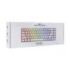 Teclado White Shark RONIN blanco USB QWERTY 68 teclas LED