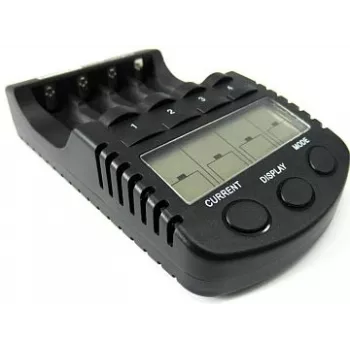 Cargador AA/AAA C3 con LCD