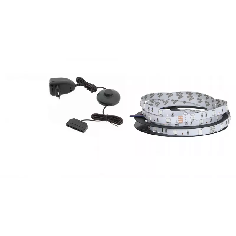 Set de iluminación de noche Cama Meble QIU — LED de superficie azul, alimentación AC, 2 uds.
