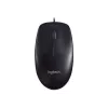 Logitech M90 ratón óptico de oficina con cable — 1000 DPI, ambidiestro, USB Type-A, negro
