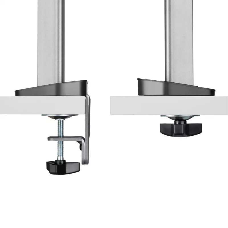 White Shark GMS-3204 Amenhotep I soporte de escritorio para monitor, 17-32 pulgadas, VESA 75x75/100x100, hasta 9 kg, gris