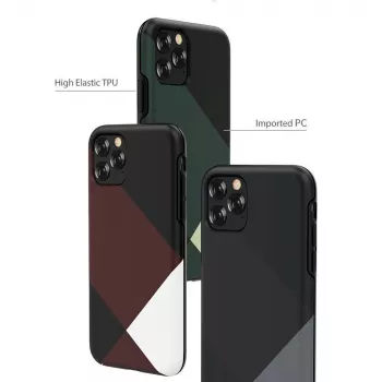 Funda protectora Devia Simple Style Grid para iPhone 11 Pro, rojo
