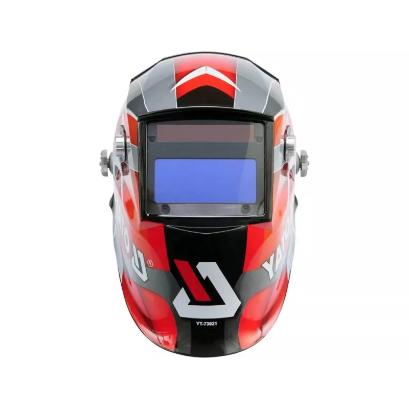 Yato YT-73921 careta de soldar con oscurecimiento automático, negro/rojo/plata