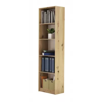 Estantería Top e shop R50 ARTISAN — acabado roble, 5 baldas, marco de aglomerado
