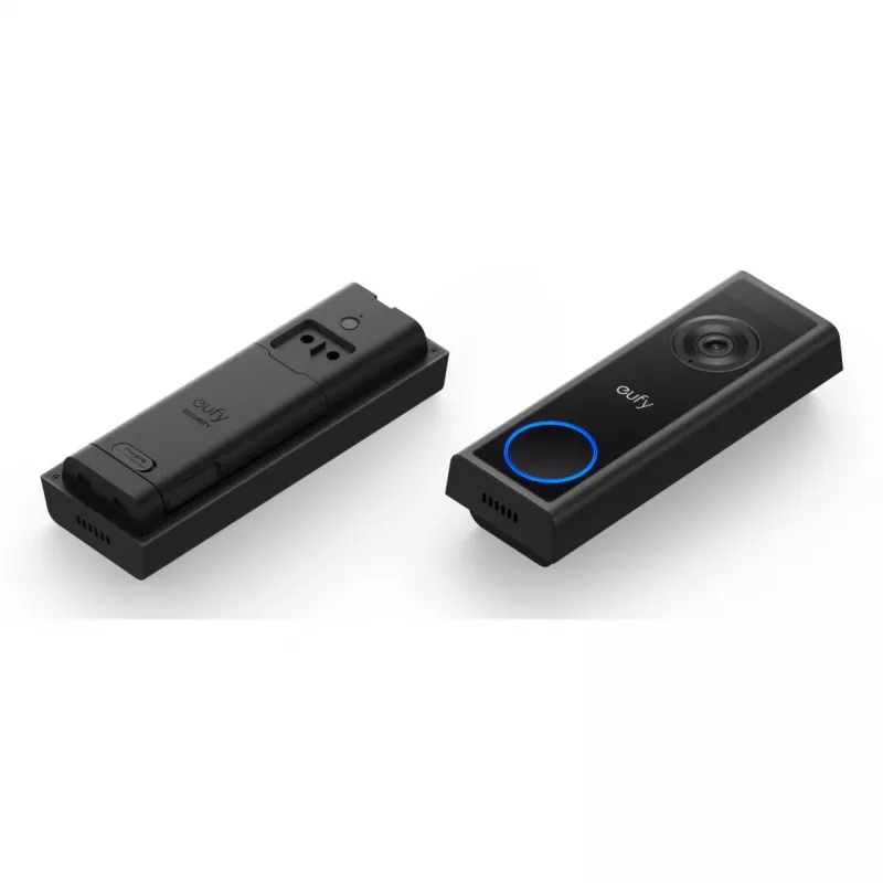Videoportero Eufy C31 2K con soporte microSD, 2560×1440, 6500 mAh, con cable e inalámbrico, negro