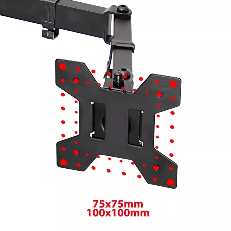 Soporte de mesa Esperanza ERW018 para dos monitores 10-27'' hasta 8 kg