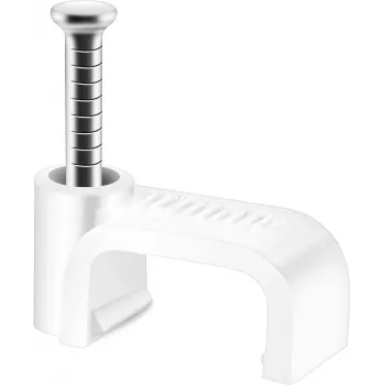 Clips para cables Lanview LVT-FLEX-W para cables finos y flexibles — blanco